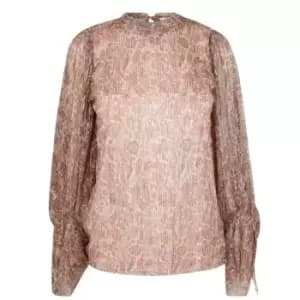 Ted Baker Missiy Bishop Sleeve Top - White