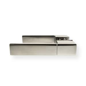 LocksOnline Minimal Lever Door Handle Set on Concealed Rose