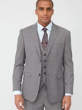 Skopes Tailored Danko Jacket - Navy/Brown Puppytooth