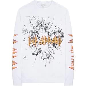 Def Leppard - Shatter Unisex Large T-Shirt - White