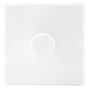 Wickes Dimmer Switch 1 Gang 2 Way 400W Slimline White