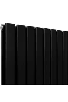 Designer Flat Panel Radiators Matt Black 1800mm x 560mm
