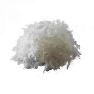 Uriel Feather Table Lamp in White