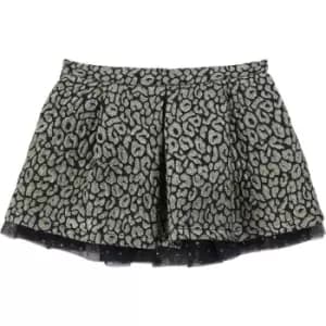 Billieblush Girls Yellow fancy shiny jacquard skirt - Yellow