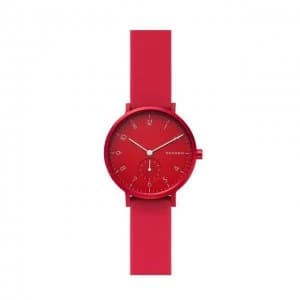 Skagen Red 'Aaren' Classical Watch - SKW2765