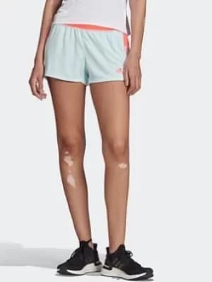 adidas Pacer Training Knit Shorts, Green Size M Women