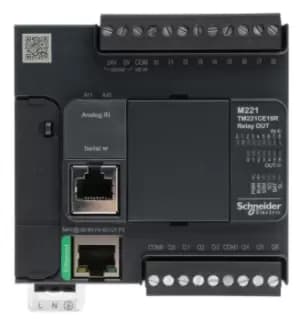 Schneider Electric Modicon M221 PLC CPU - 9 Inputs, 7 Outputs, Digital, Mini USB Interface