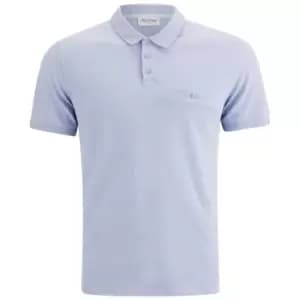 American Vintage Mens Pocket Detail Polo Shirt - Sky - M - Blue