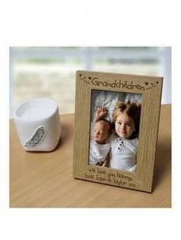 Personalised Wooden Grandchildren Photo Frame