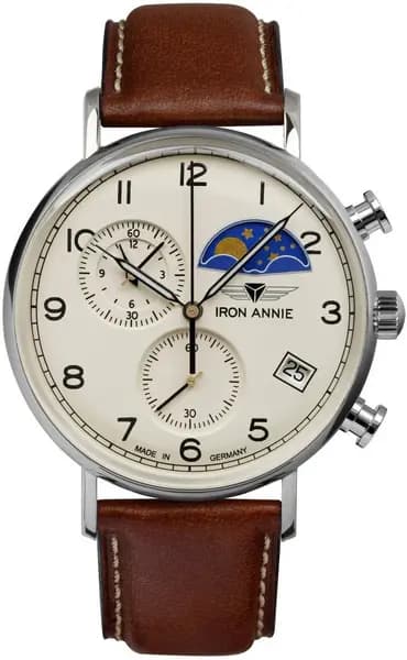 Iron Annie Watch Amazonas Impression Mens - Beige IRN-235