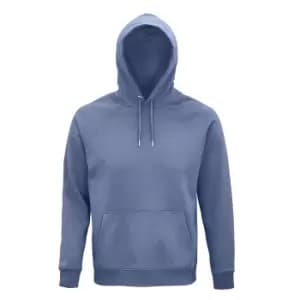 SOLS Unisex Adult Stellar Organic Hoodie (L) (Blue)