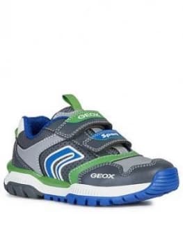 Geox Boys Tuono Strap Trainer - Grey Blue
