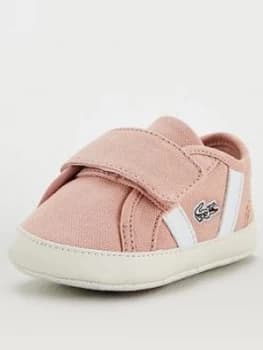 Lacoste Infant Sideline Crib 120 Trainers - Natural/White