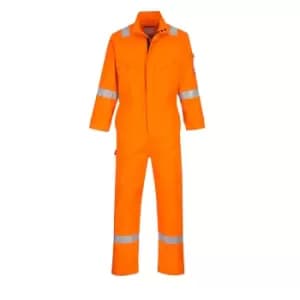 Portwest Mens Bizflame Flame Resistant Work Overall/Coverall (M/R) (Orange)
