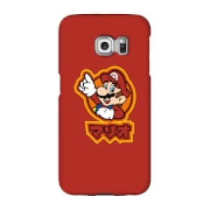 Nintendo Super Mario Mario Kanji Phone Case - Samsung S6 Edge - Snap Case - Gloss