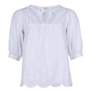 Barbour Womens Filey Top White 10