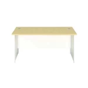 Jemini Rectangular Panel End Desk 1400x800x730mm Maple KF804741