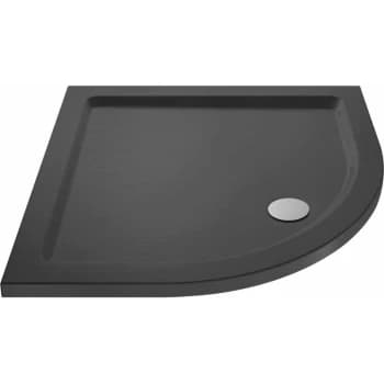 Quadrant Shower Tray 900mm x 900mm - Slate Grey - Hudson Reed