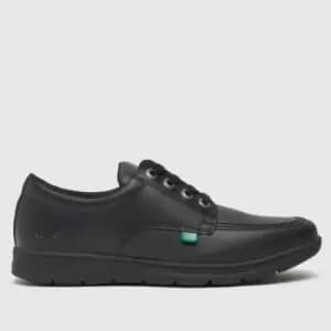 Kickers Black Kelland Lace Shoe Boys Youth Shoes
