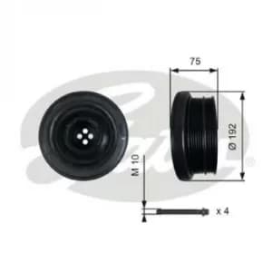 GATES Torsional Vibration Damper Kit TVD1050A