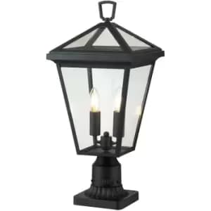 Quintiesse Hinkley Alford Place Outdoor Pedestal Light Museum Black, IP44