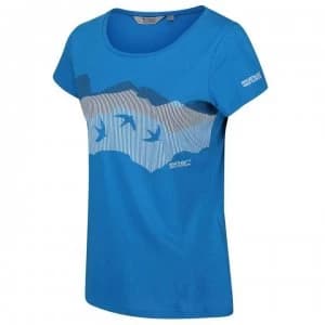 Regatta Womens Breezed Coolweave T-Shirt - Blue Aster