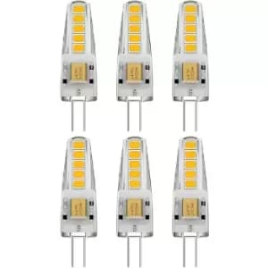 1.8W LED G4 Mini Bulb Warm White Size Ø10x37mm (Pack of 6)