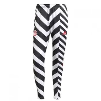 adidas Manchester United Graphic Track Pants Mens - White/Black