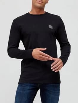 Hugo Boss Tacks Chest Logo Long Sleeve T-Shirt Black Size 3XL Men
