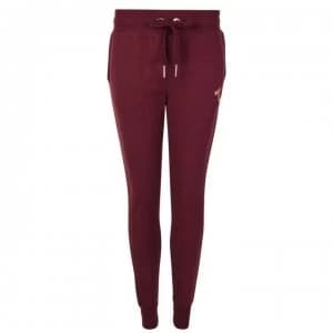 TRUE RELIGION Metallic Logo Jogging Bottoms - Burgundy/Rose