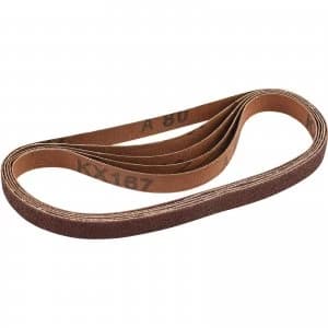 Draper 13mm x 457mm Aluminium Oxide Sanding Belts 13mm x 457mm 80g Pack of 5