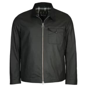 Barbour Mens Brockel Wax Jacket Black Large