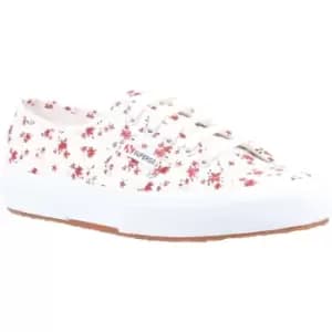 Superga 2750 Print Trainer Female White/Red UK Size 5