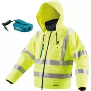 Makita DCJ206Z Hi Viz LXT 14.4v / 18v Cordless Battery Heated Jacket - Medium M