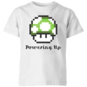 Nintendo Super Mario Powering Up Kid's T-Shirt - White - 11-12 Years