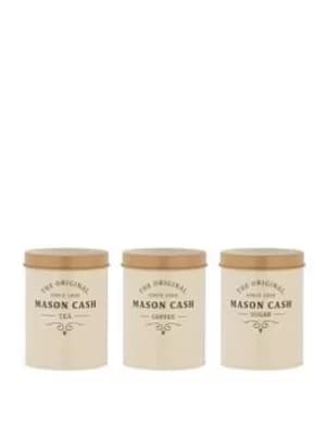 Mason Cash Mason Cash Heritage Collection Tea, Coffee And Sugar Canister Jars Set
