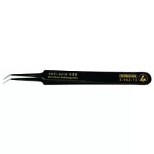 Bernstein 5-052-13 SMD tweezers 5b SA-ESD Extra pointy, curved 110 mm