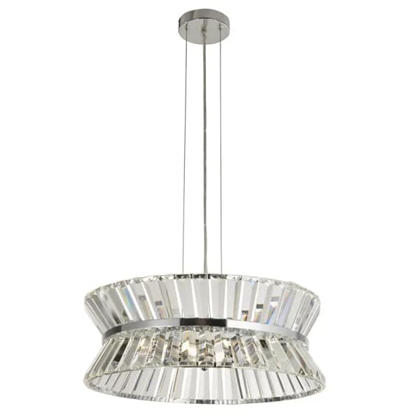 Searchlight Uptown 7 Light Ceiling Pendant Light - Chrome