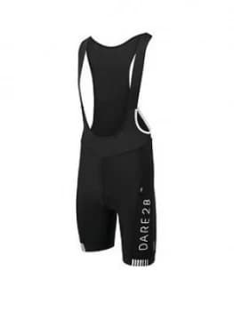 Dare 2b AEP Virtuosity Bibbed Cycling Shorts - Black, Size S, Men