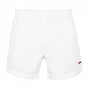 Hugo Boss Logo Swim Shorts White Size L Men