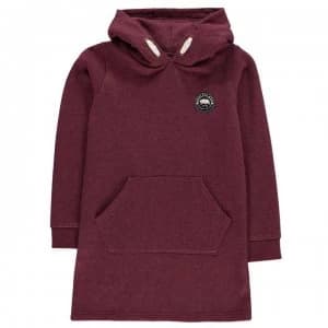 SoulCal Hoody Dress Junior Girls - Amaranth Marl