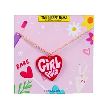The Happy News Acrylic Necklace - Girl Power (Pack of 4)