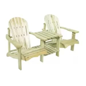 Outdoor Living Double Adirondack Bench