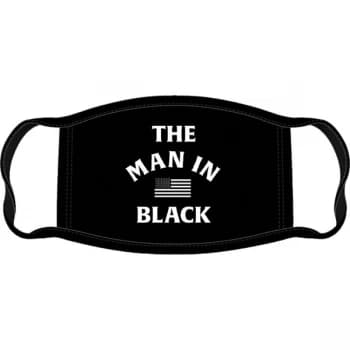 Johnny Cash - Man In Black Face Mask - Black