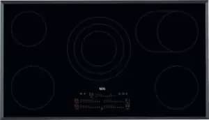 AEG HRE95770FB 91cm Ceramic Hob - Black