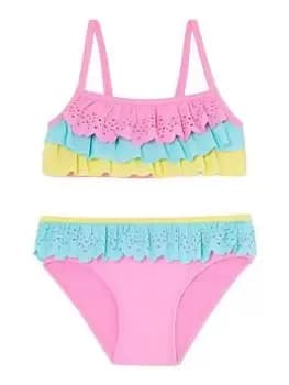 Accessorize Girls Lasercut Bikini - Multi, Size Age: 9-10 Years, Women