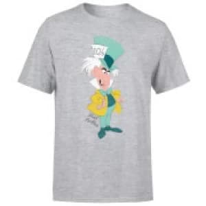 Disney Alice In Wonderland Mad Hatter Classic T-Shirt - Grey - 3XL