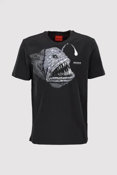 HUGO Dibeach Graphic T-Shirt Black M