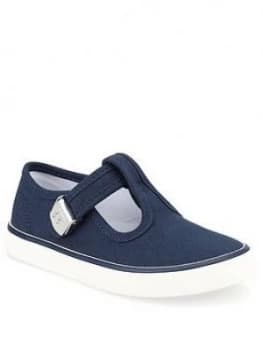 Start-Rite Boys Treasure Canvas Plimsoll - Navy