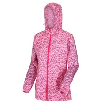 Regatta Womens Printed Pack It III Waterproof Jacket - Pink